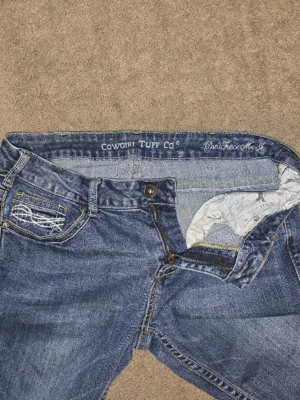 Cowgirl Tuff Boot Cut Jeans - Picture 4 of 7